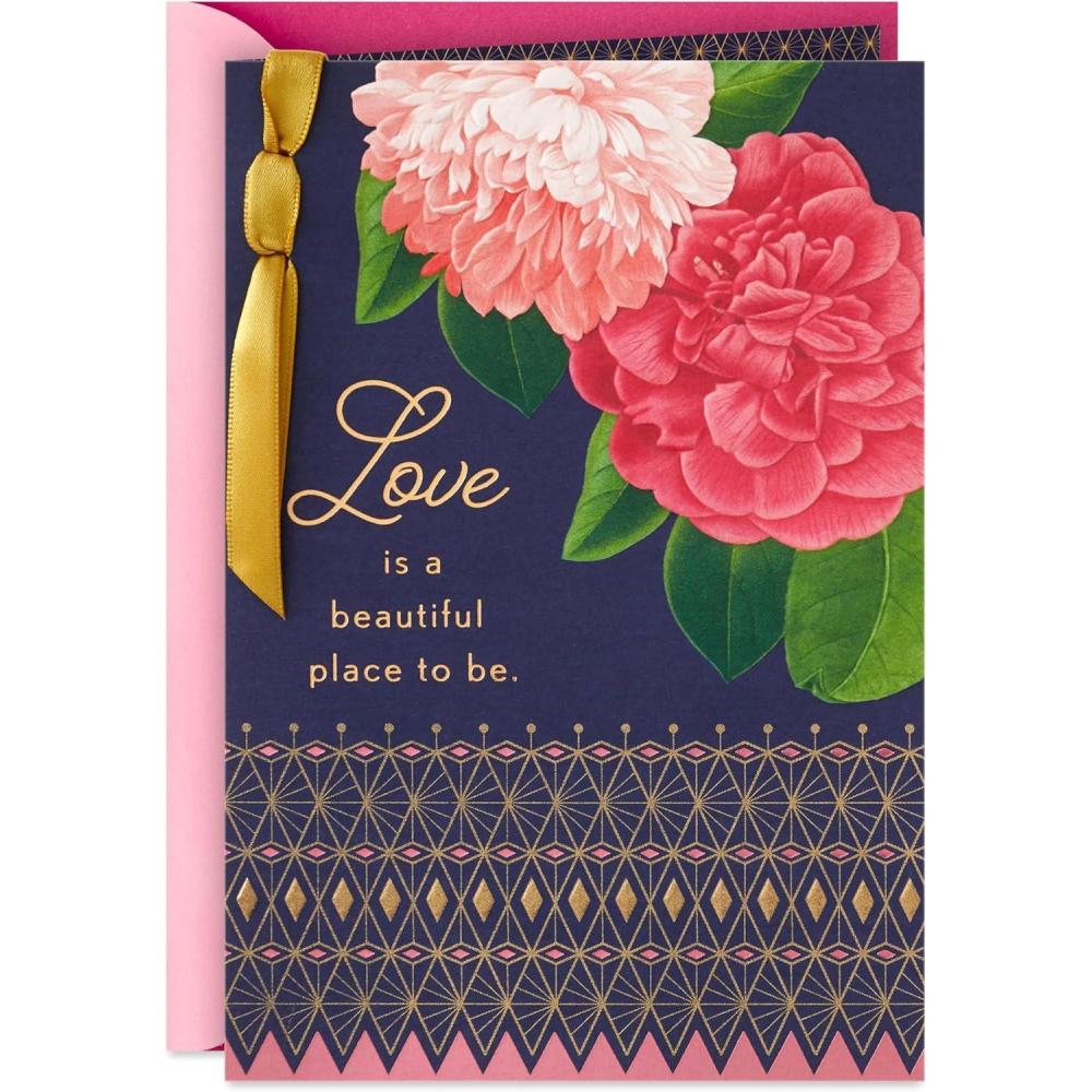 imageHallmark Romantic Mothers Day Card Love Is a Beautiful Place to Be for Anniversary Love Romantic Birthday