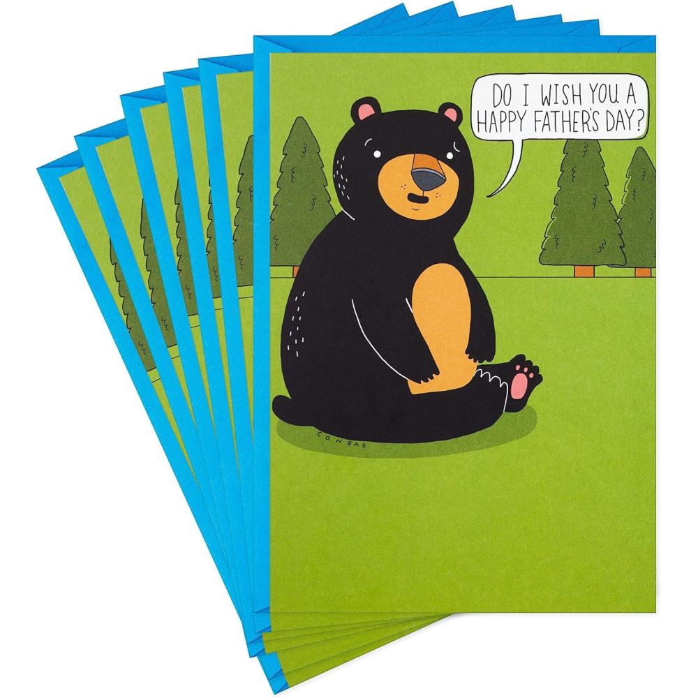 imageHallmark Shoebox Funny Mothers Day Cards The Best Moms Yell Sht Sometimes Pack of 4Bear in the Woods