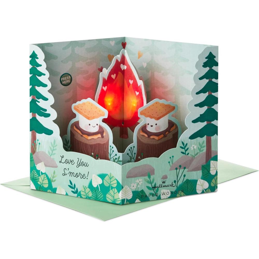 imageHallmark Signature Paper Wonder Pop Up Love Card Love You Hearts Anniversary Card Birthday Card Sweetest Day CardSmores