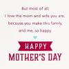 Hallmark Mahogany Mothers Day Card for Wife or Significant Other (With All My Love) (699MBC1177)(For Wife  Team You and Me Jerseys)
