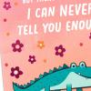 Hallmark Mother’s Day Card (Heart in Envelope) for Anniversary, Romantic Birthday, Everyday Love, Sweetest Day(Smile Wider than a Crocadile)