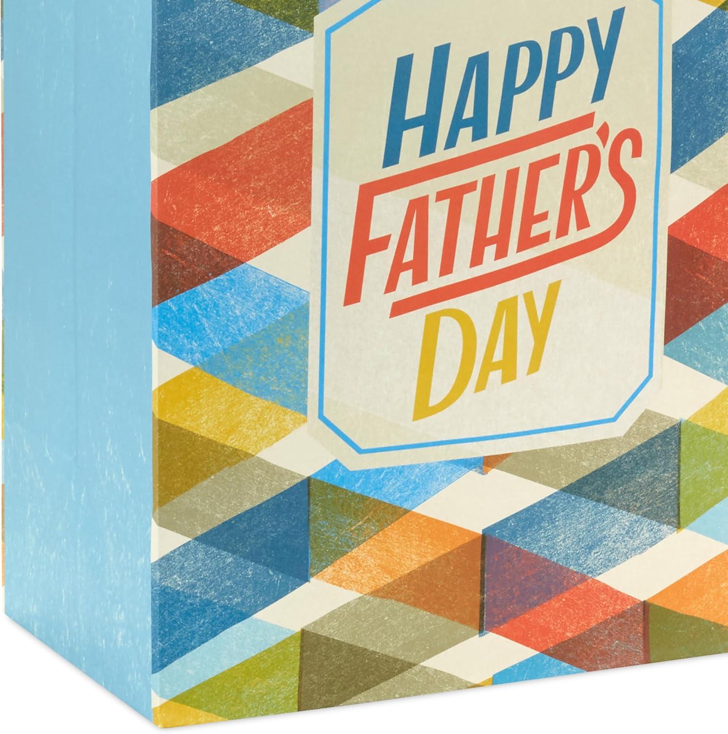 imageHallmark 13quot Large Fathers Day Gift Bag Woodsy Outdoors Happy Fathers Day for Dads Grandpas Uncles BrothersPlaid