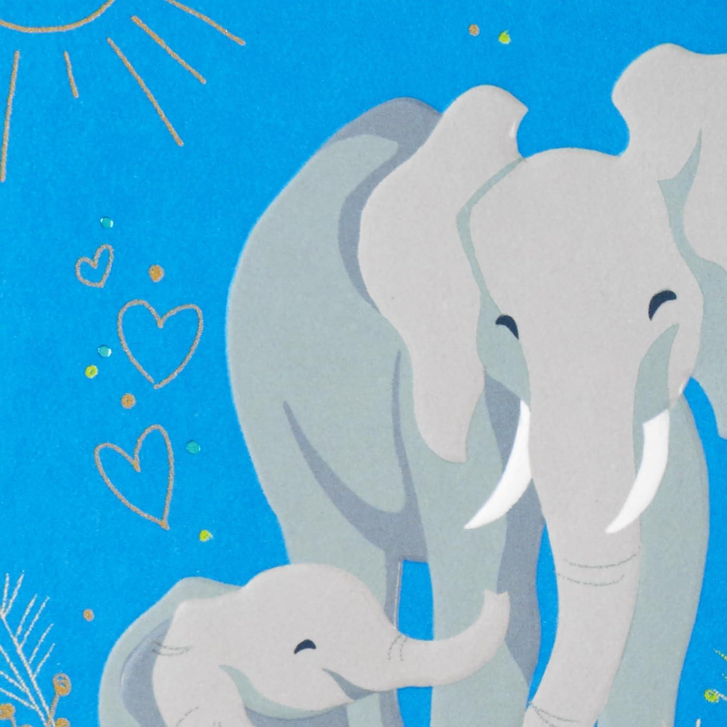 imageHallmark 1st Fathers Day Card Elephants for Son Friend Coworker Relative1st Fathers Day
