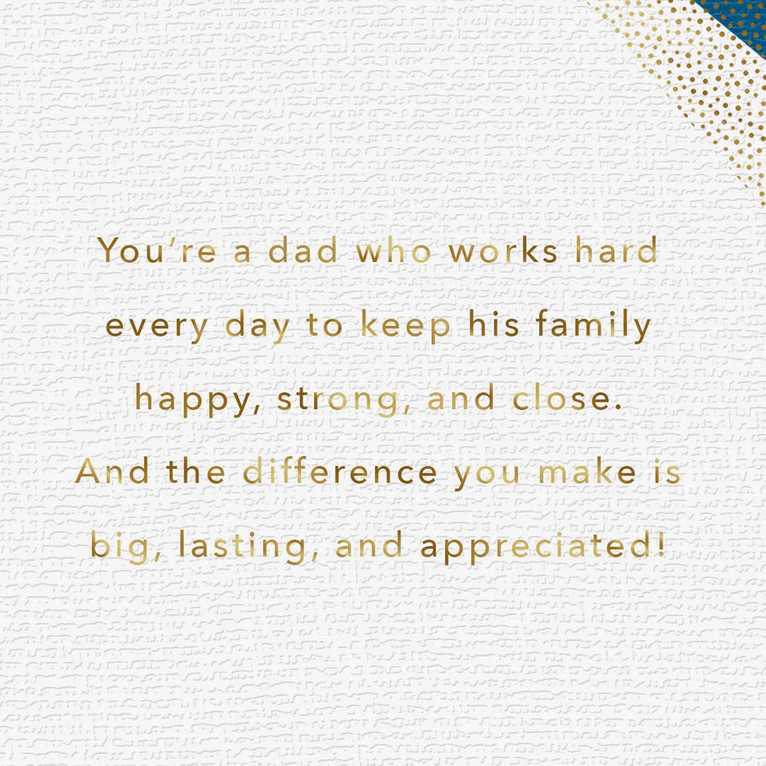 imageHallmark Fathers Day Card The Difference You Make Is AppreciatedThe Difference You Make is Appreciated