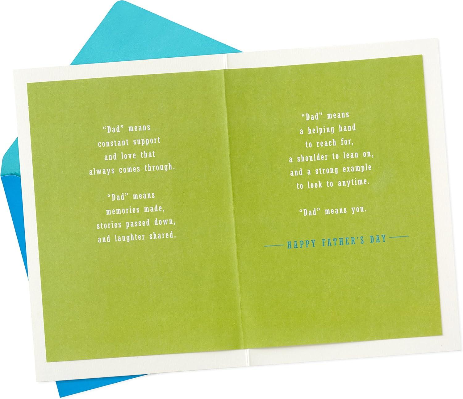 imageHallmark Fathers Day Card for Dad from Son or Daughter Love That Always Comes ThroughDad  Love That Always Comes Through