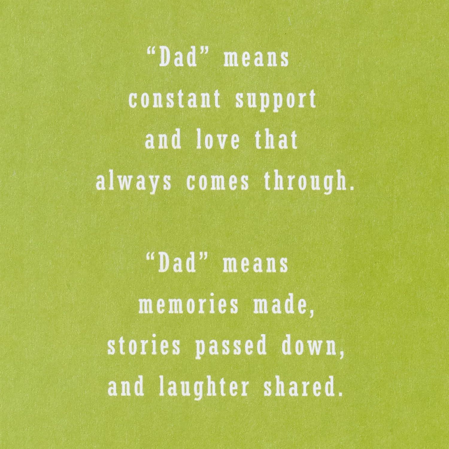 imageHallmark Fathers Day Card for Dad from Son or Daughter Love That Always Comes ThroughDad  Love That Always Comes Through