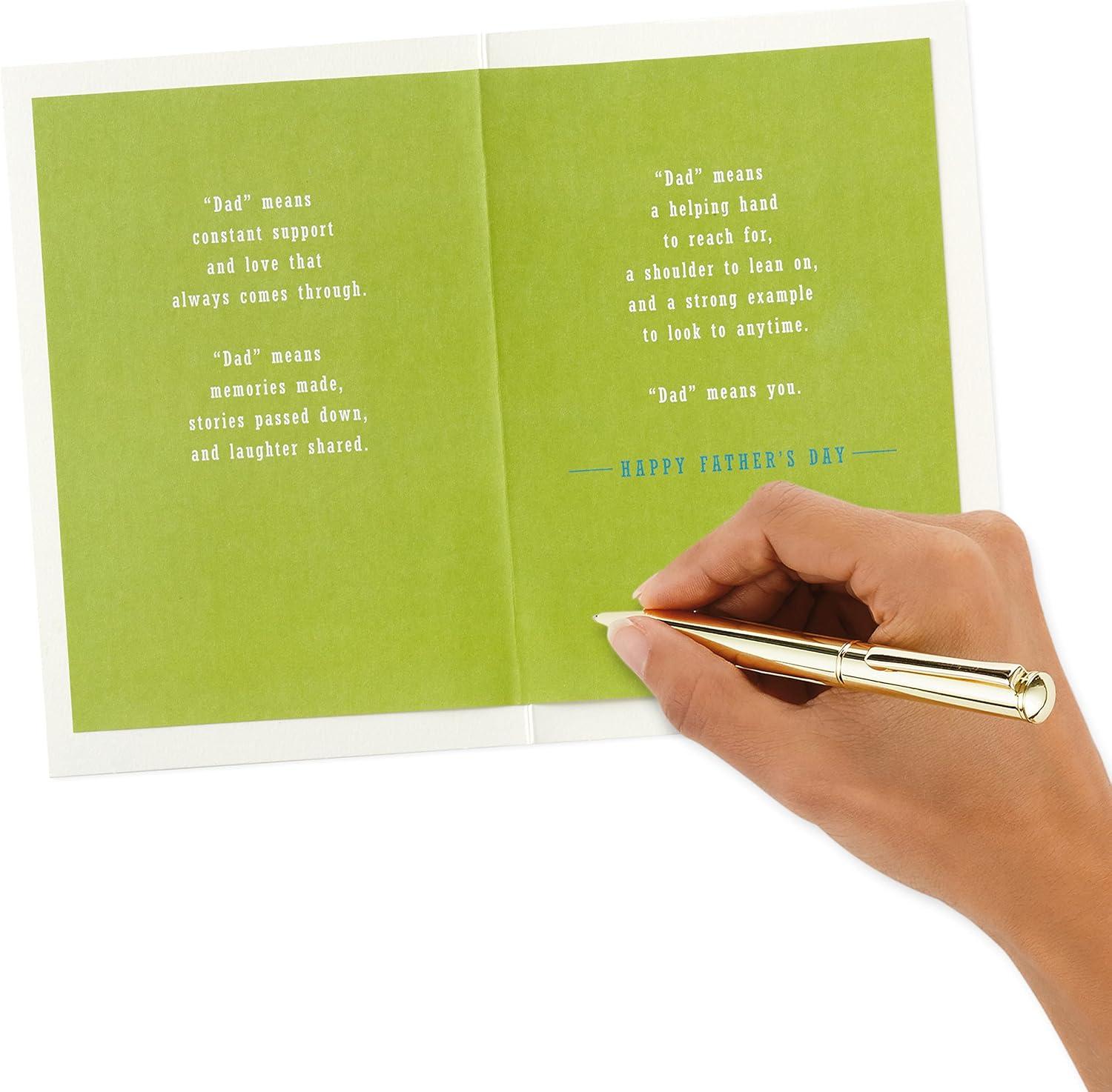imageHallmark Fathers Day Card for Dad from Son or Daughter Love That Always Comes ThroughDad  Love That Always Comes Through
