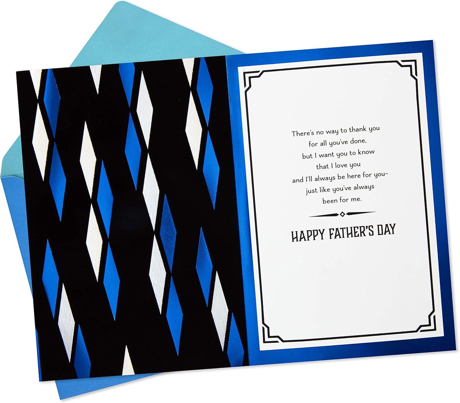 imageHallmark Fathers Day Card for Dad from Son or Daughter Love That Always Comes ThroughHes Your Dad