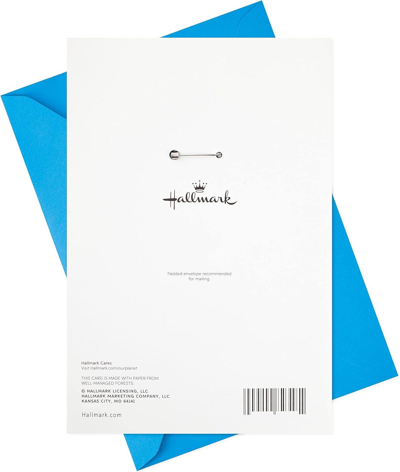 imageHallmark Fathers Day Card with Removable Badge Best Dad Ever or Birthday Card for DadBest Dad Ever  Removable Pin
