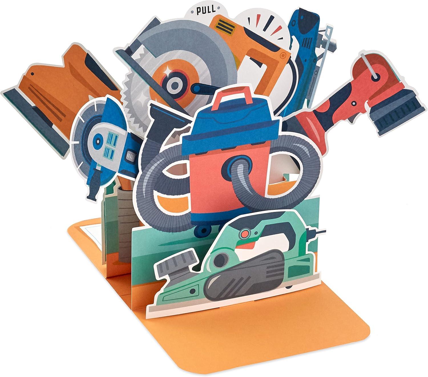 imageHallmark Fathers Day Funny Pop Up Card Power ToolsFunny Pop Up  Power Tools