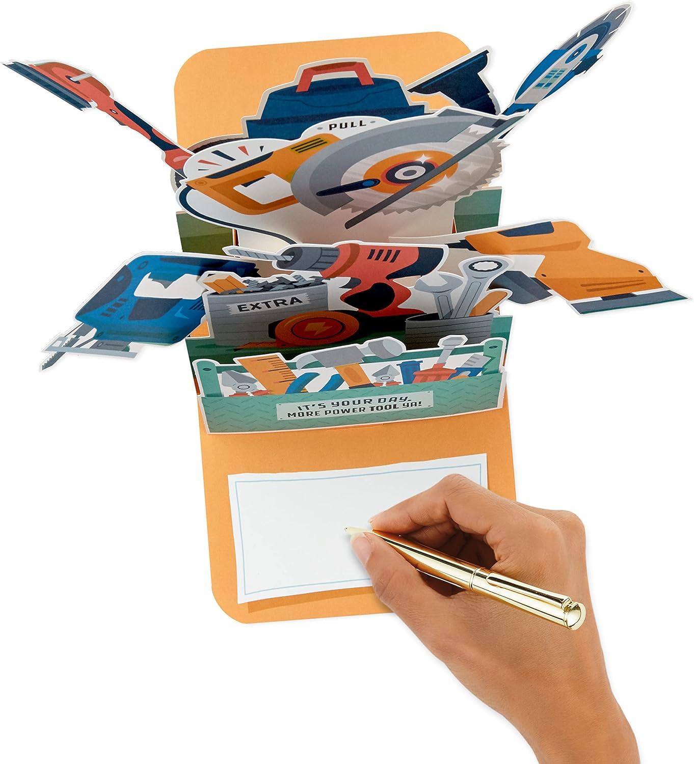imageHallmark Fathers Day Funny Pop Up Card Power ToolsFunny Pop Up  Power Tools