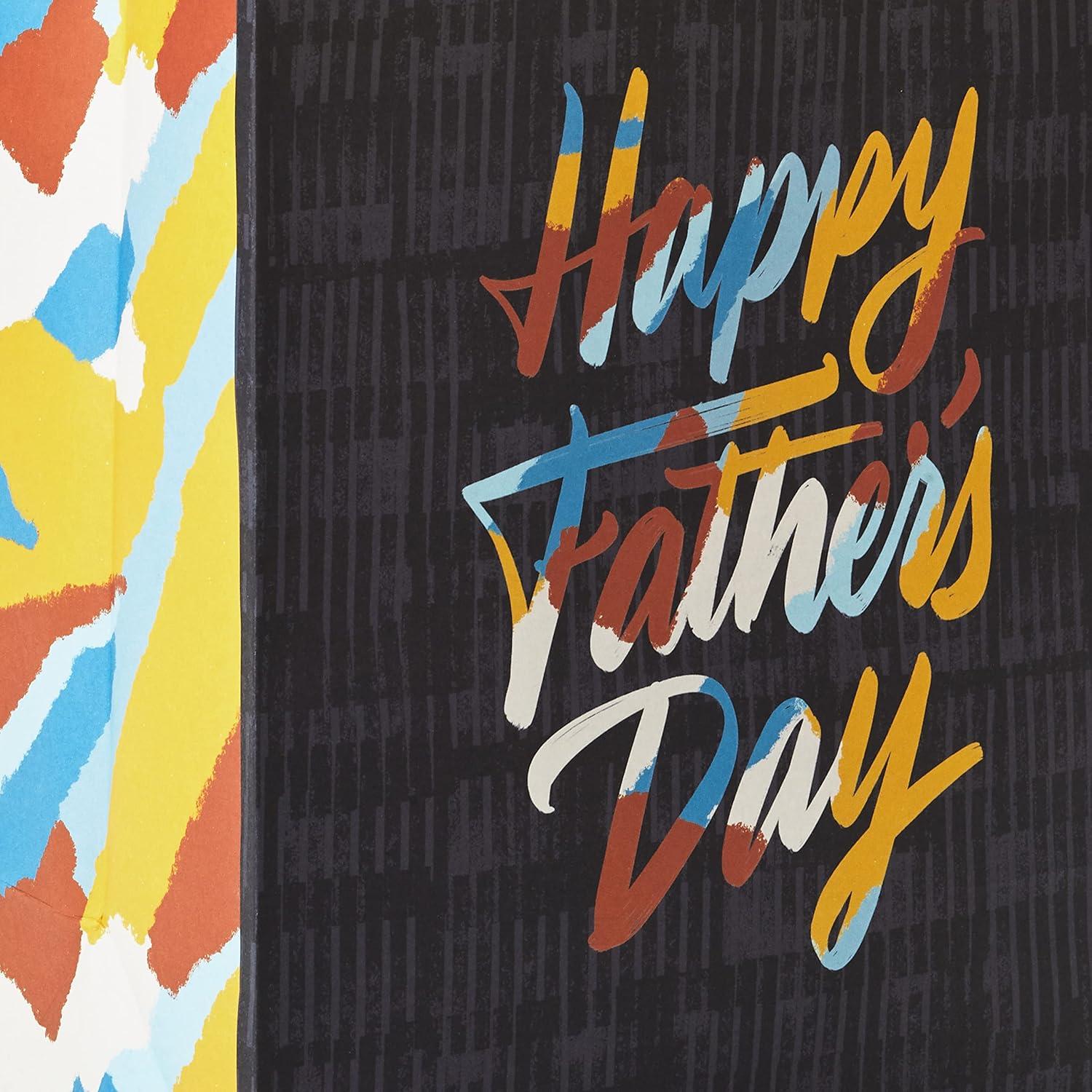 imageHallmark Mahogany 11quot Large Fathers Day Gift Bag Bundle 3 Bags Happy Fathers Day Patterned Triangles This is Your Day Dark Gray Yellow Blue OrangeDark Gray  Orange  Yellow  Blue  Brown