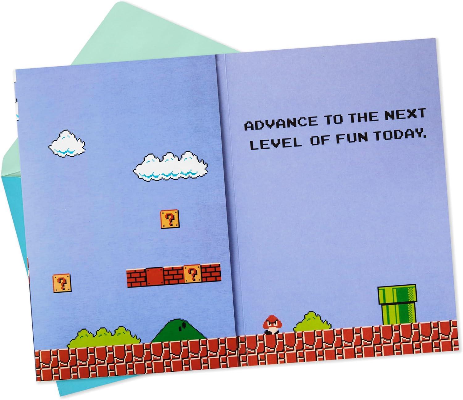 imageHallmark Nintendo Fathers Day Card with Light and Sound Classic MarioClassic Mario  With Sound and Light