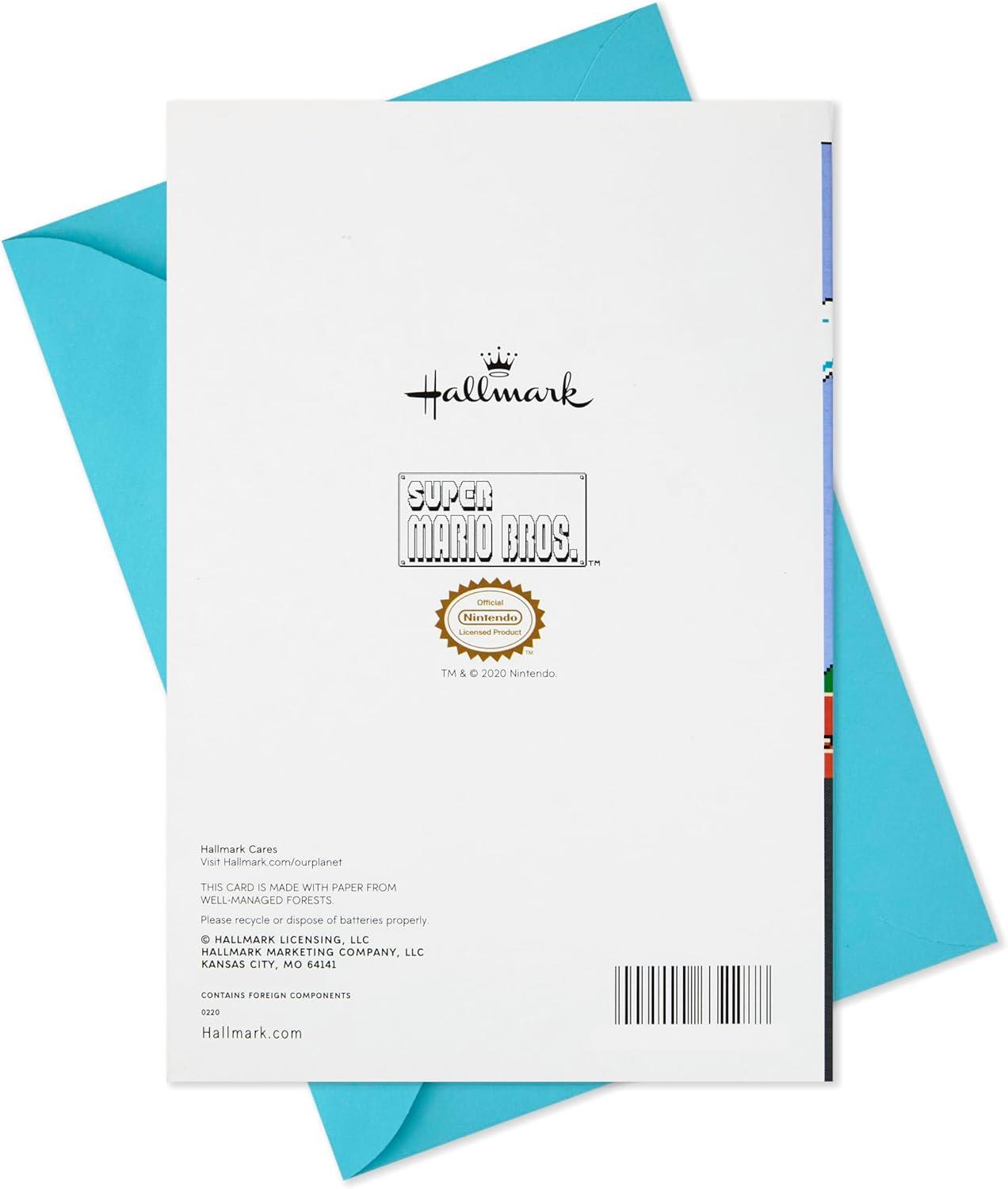 imageHallmark Nintendo Fathers Day Card with Light and Sound Classic MarioClassic Mario  With Sound and Light