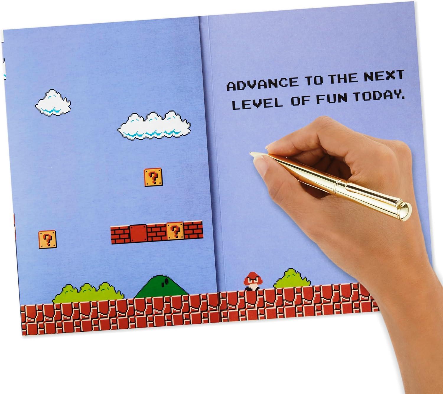 imageHallmark Nintendo Fathers Day Card with Light and Sound Classic MarioClassic Mario  With Sound and Light