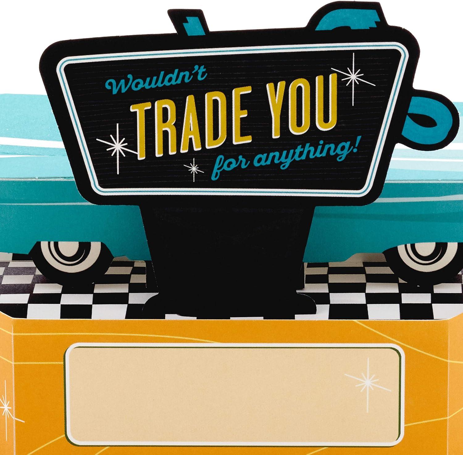 imageHallmark Paper Wonder Displayable Pop Up Fathers Day Card for Dad Classic CarPop Up  Classic Car