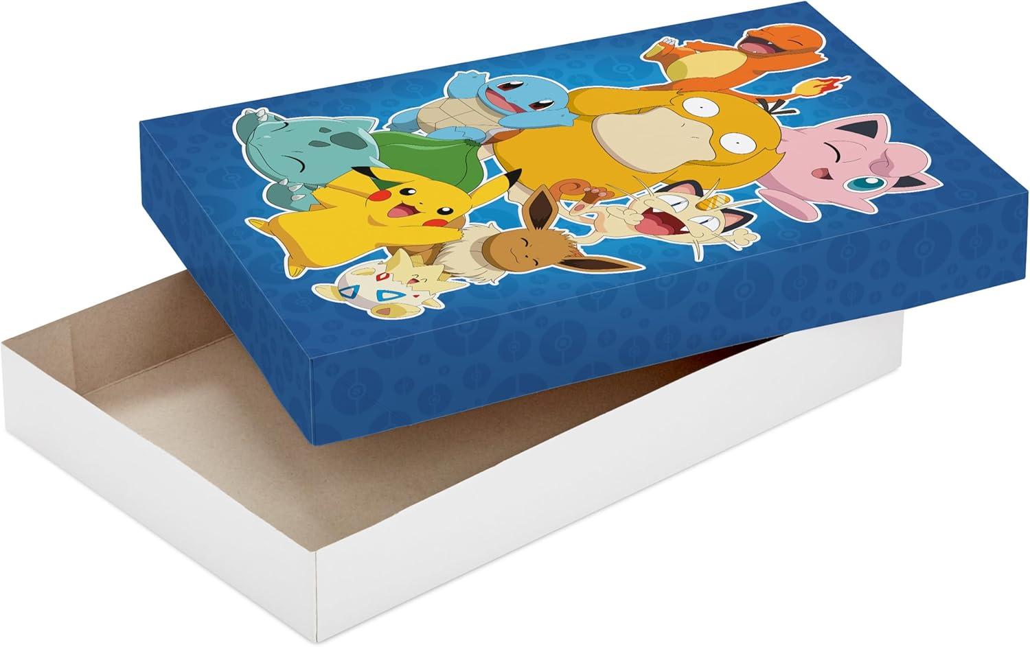 imageHallmark Pokmon Wrapping Paper Rolls  Pikachu Charmander Bulbasaur Gift Wrap Paper Set of 3 Rolls 60 sq ft ttl for Birthday Kids Parties Gamers Christmas PresentsGift Boxes