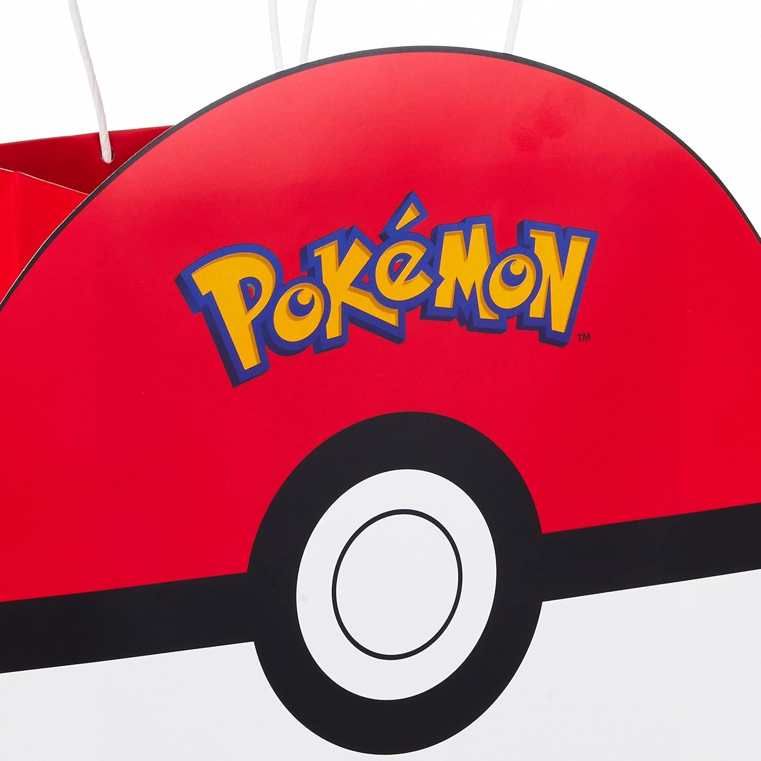 imageHallmark Pokmon Wrapping Paper Rolls  Pikachu Charmander Bulbasaur Gift Wrap Paper Set of 3 Rolls 60 sq ft ttl for Birthday Kids Parties Gamers Christmas PresentsGift Bags
