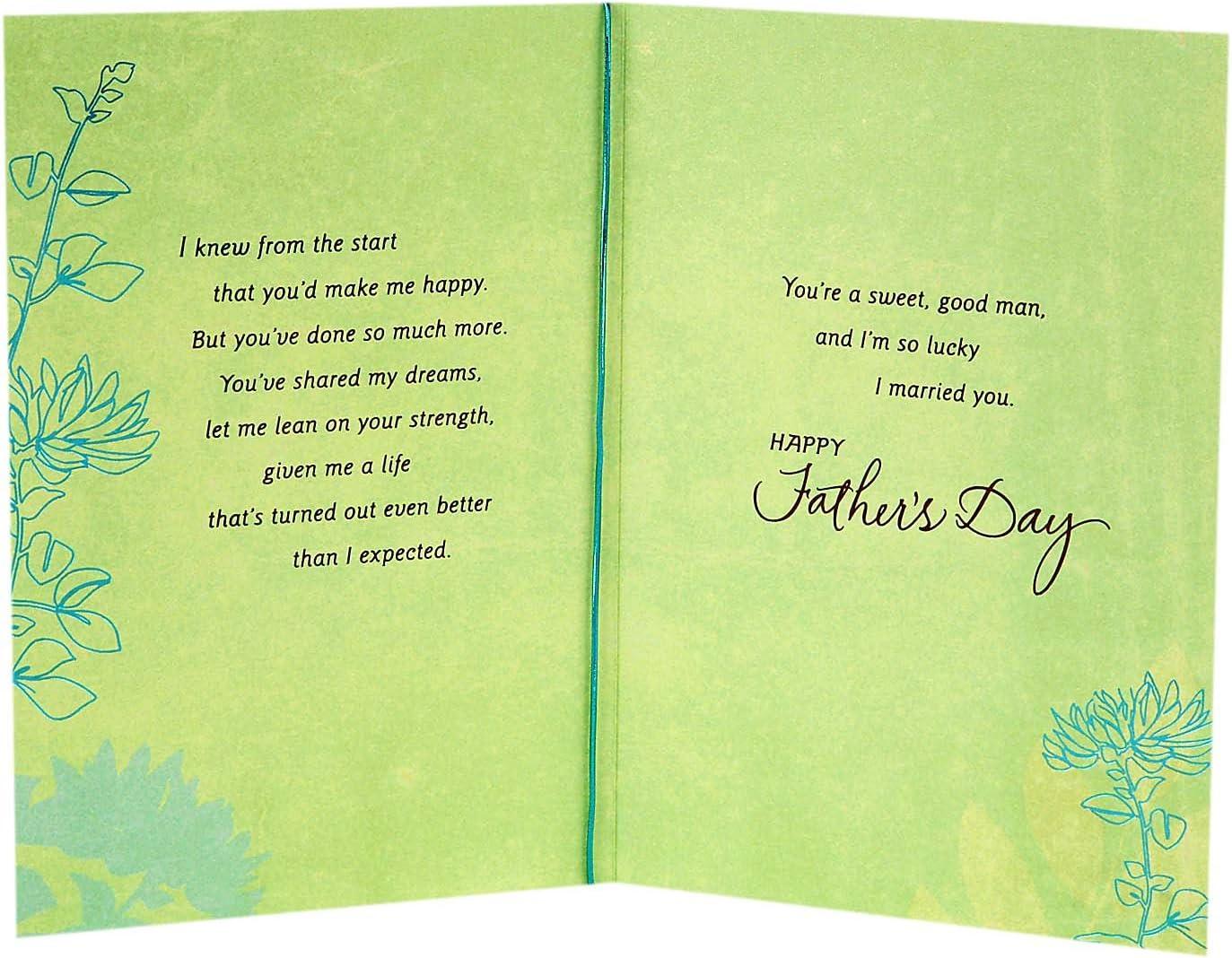imageHallmark Romantic Fathers Day Card for Husband or Partner Youre a KeeperSweet and Good Man