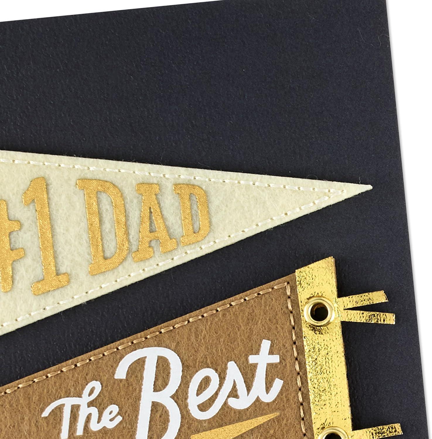 imageHallmark Signature Fathers Day Card 1 Dad AllStar Pennants for Dad Grandpa FatherinLaw1 Dad