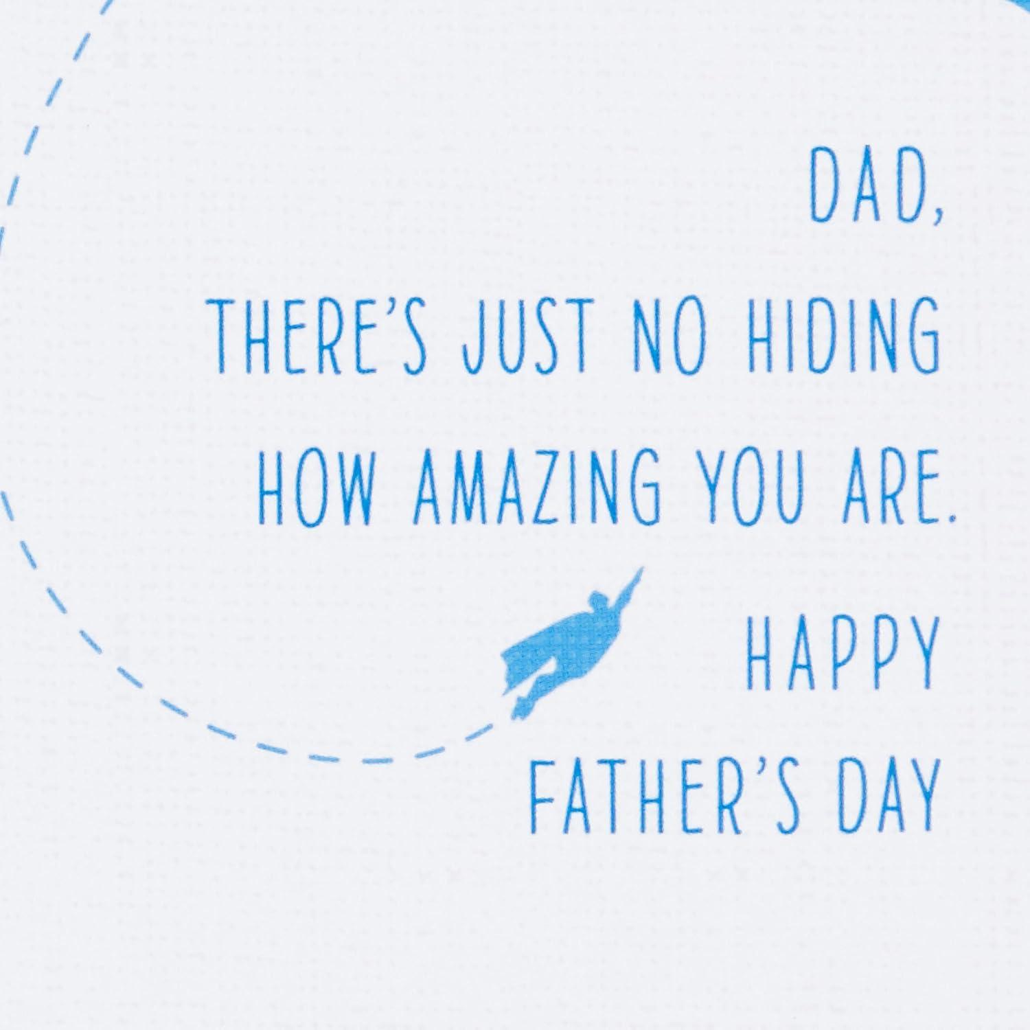 imageHallmark Signature Fathers Day Card for Dad SupermanBlue red and White
