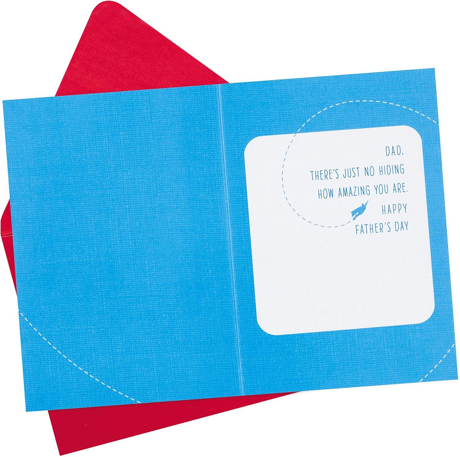 imageHallmark Signature Fathers Day Card for Dad SupermanBlue red and White