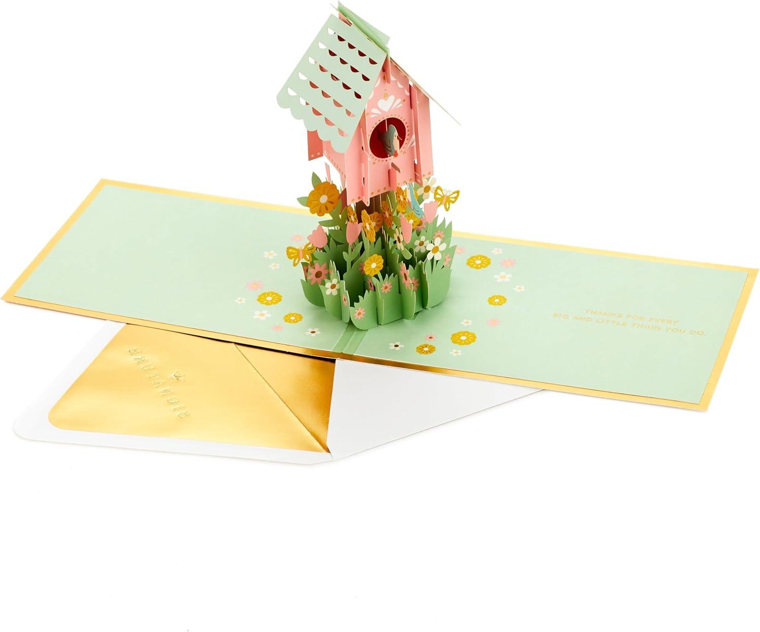 imageHallmark Signature Paper Wonder Wood Pop Up Fathers Day Card SailboatBirdhouse