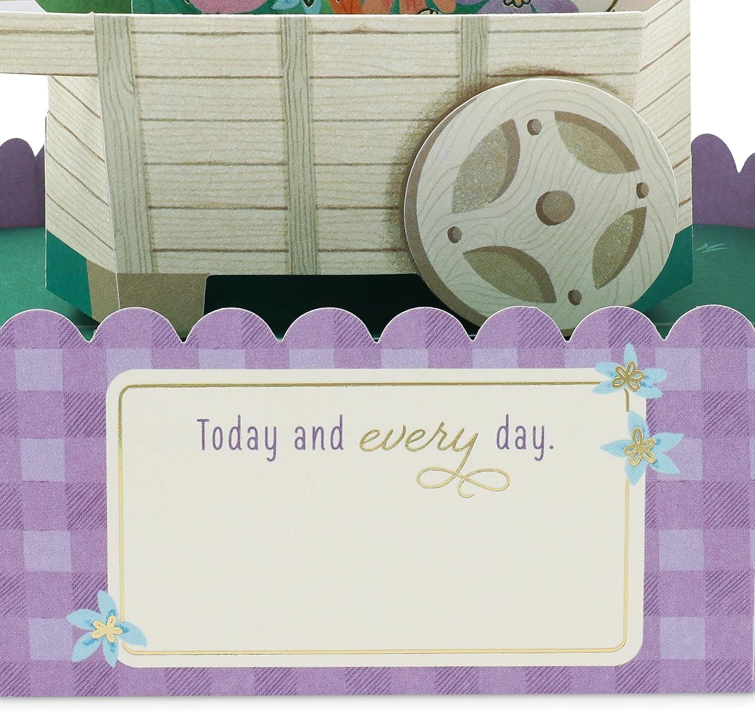 imageHallmark Signature Paper Wonder Wood Pop Up Fathers Day Card SailboatFlower Cart
