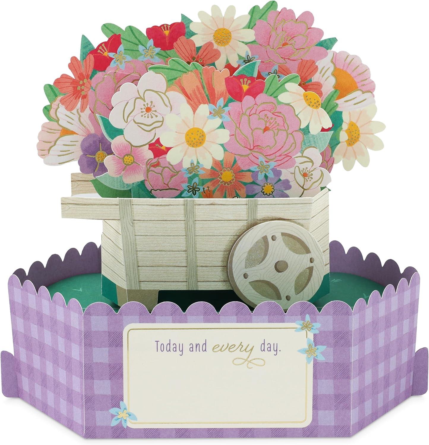 imageHallmark Signature Paper Wonder Wood Pop Up Fathers Day Card SailboatFlower Cart
