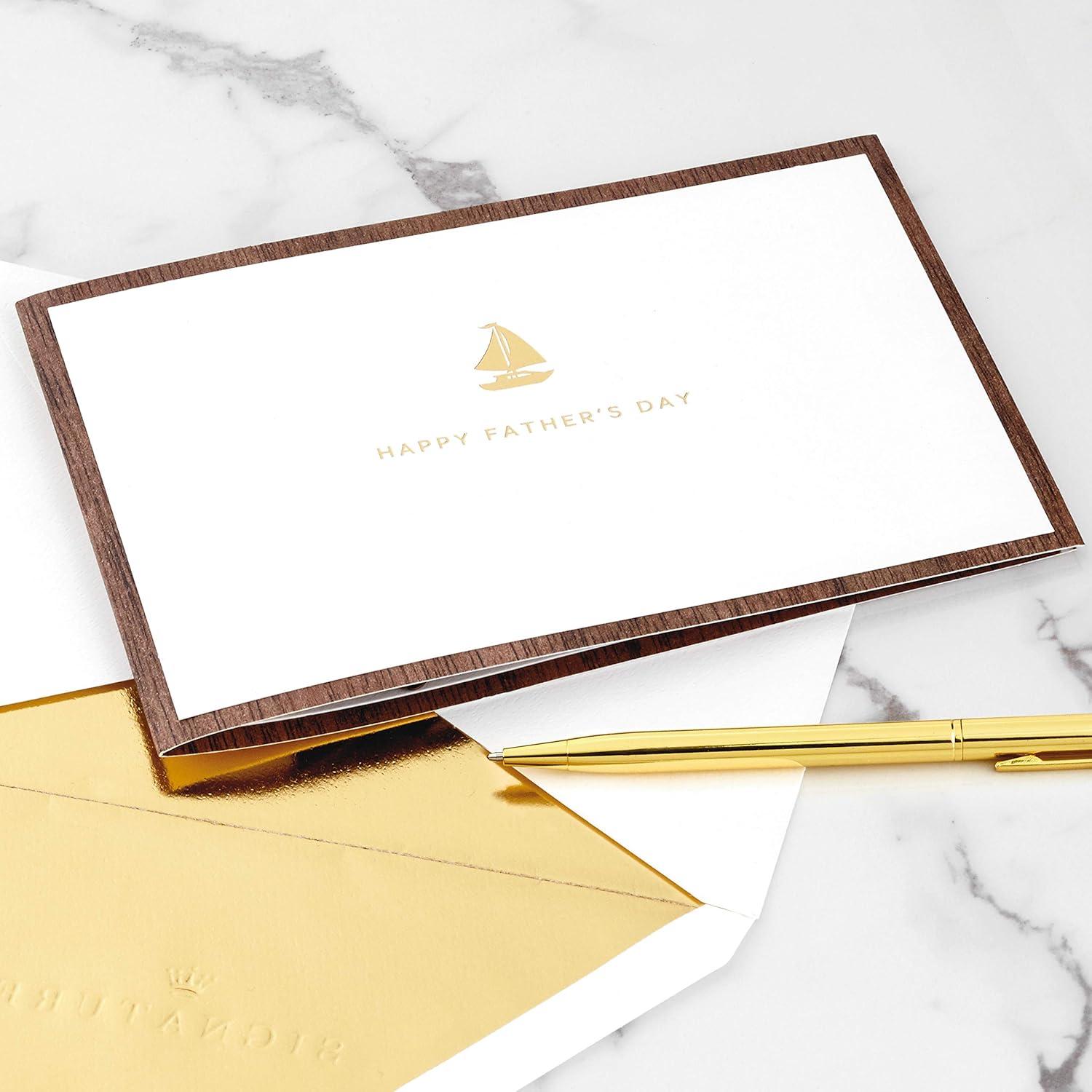 imageHallmark Signature Paper Wonder Wood Pop Up Fathers Day Card SailboatSailboat