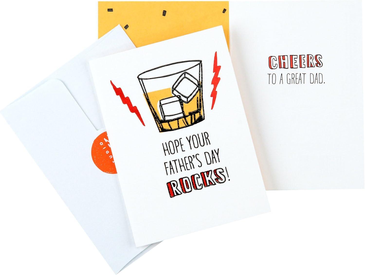 imageHallmark Studio Ink Funny Fathers Day Card Assortment for Friends Family and Dad 6 Cards with EnvelopesFathers Day Assortment  6 Cards