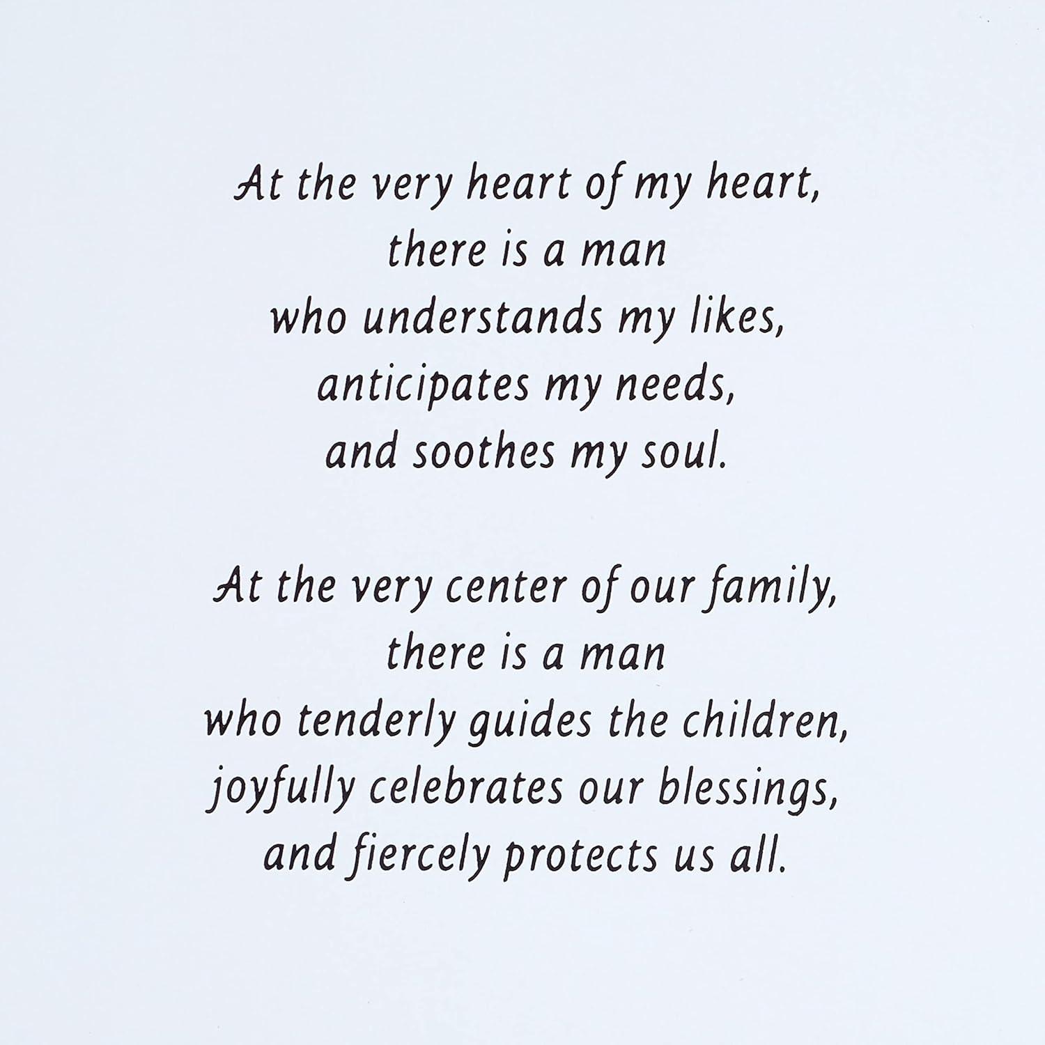 imageHallmark Wood Fathers Day Card for Husband or Boyfriend Love Thats Forever Model Number 699FFW1103Center of Our Family