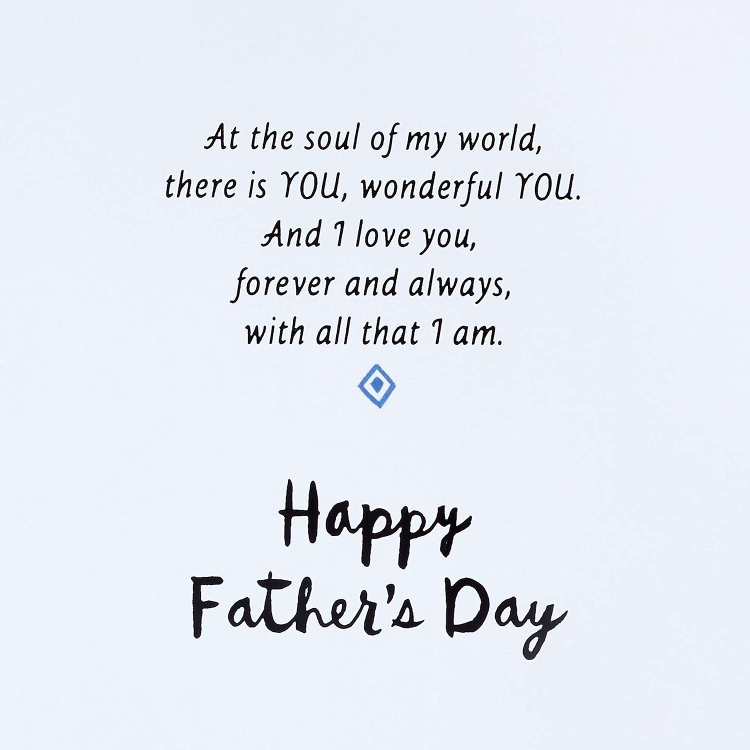 imageHallmark Wood Fathers Day Card for Husband or Boyfriend Love Thats Forever Model Number 699FFW1103Center of Our Family