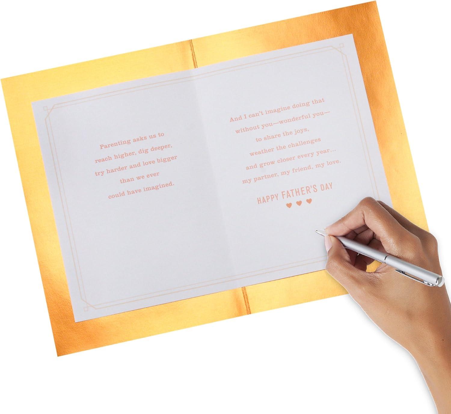imageHallmark Wood Fathers Day Card for Husband or Boyfriend Love Thats Forever Model Number 699FFW1103Thats Forever