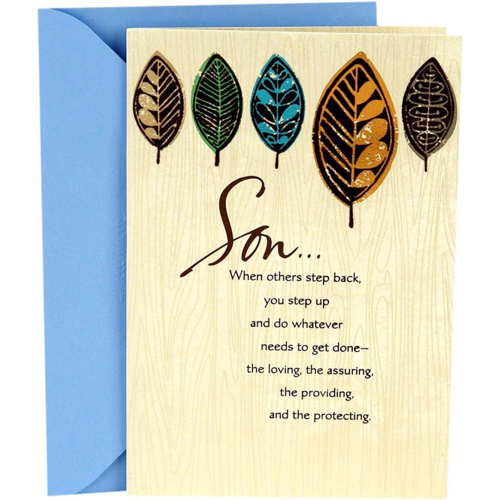 imageHallmark Fathers Day Card for Son A Fine Example of a Good Man Model 599FFW9592Multicolor