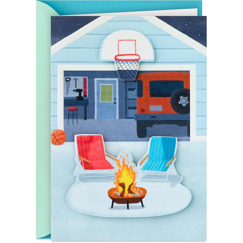 imageHallmark Funny Fathers Day Card for Dad from Son or Daughter Things We Learn from DadsFor Dad  Thanks for Great Memories