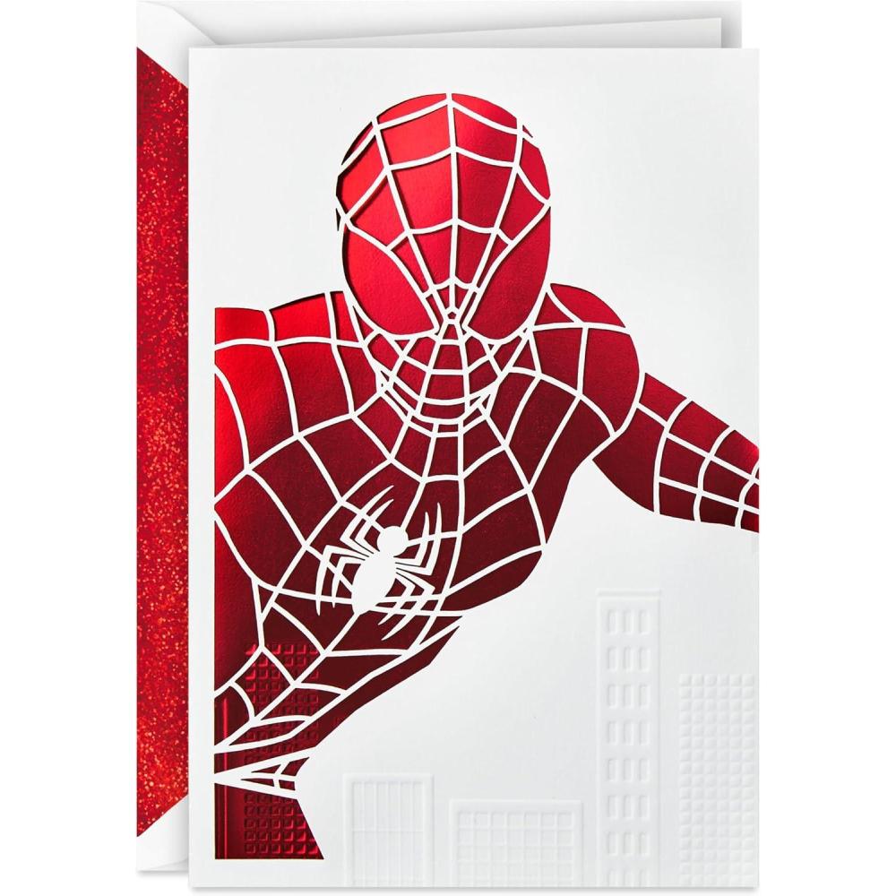 imageHallmark Signature Fathers Day Card for Dad SupermanSpiderman  Amazing Guy