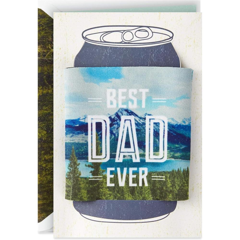 imageHallmark Signature Fathers Day Card for Dad with Gift Removable Drink Can Cooler Fathers Day Dad Removable Can CoolerDad  Removable Can Cooler