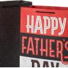 Hallmark 14″ Extra Large Father’s Day Gift Bag Bundle (2 Bags: Red and Black Happy Father’s Day and Grey Geometric) for Dads, Grandfathers, Uncles, Brothers(1 Count (Pack of 2))