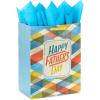 Hallmark 13″ Large Father’s Day Gift Bag (Woodsy Outdoors, Happy Father’s Day) for Dads, Grandpas, Uncles, Brothers(Plaid)