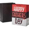 Hallmark 14″ Extra Large Father’s Day Gift Bag Bundle (2 Bags: Red and Black Happy Father’s Day and Grey Geometric) for Dads, Grandfathers, Uncles, Brothers(1 Count (Pack of 2))