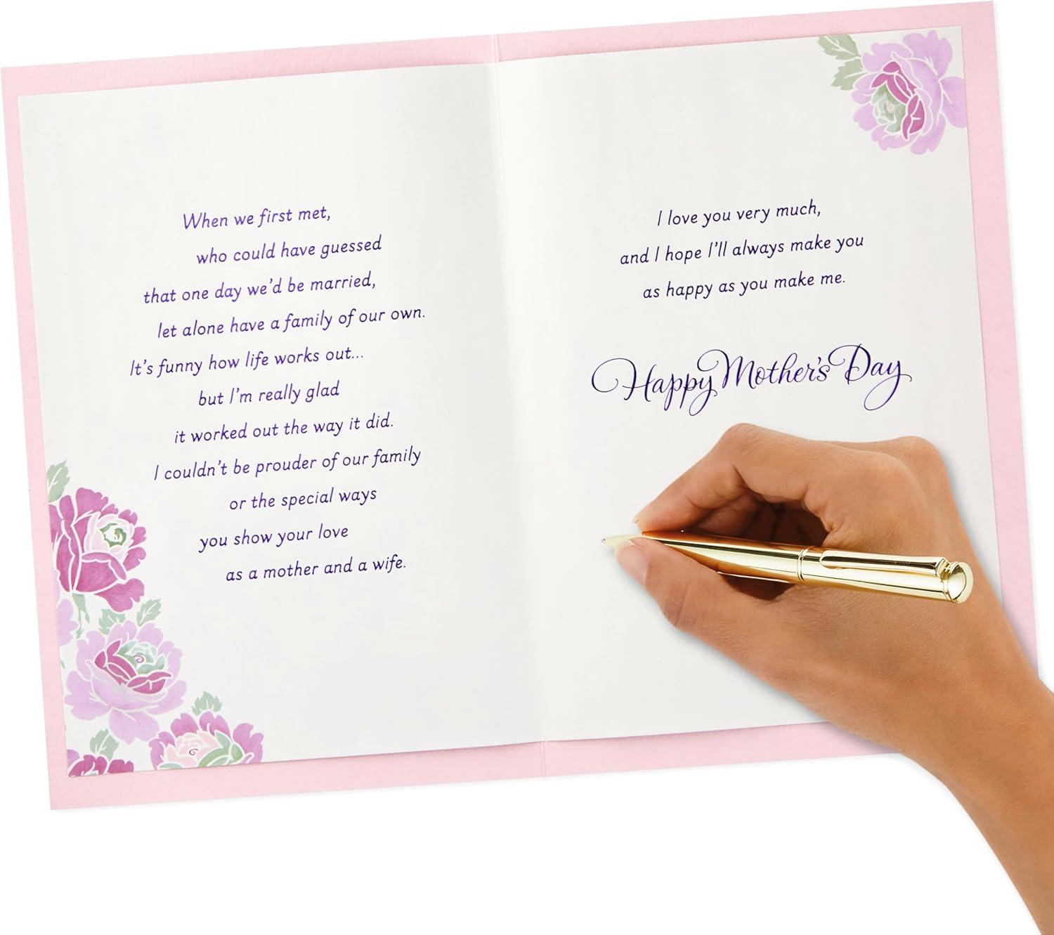 imageHallmark Mothers Day Card for Wife Purple Flowers 699MBC1249Purple Flowers