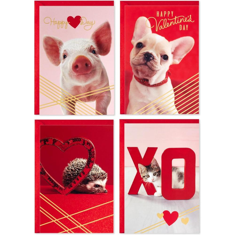 imageHallmark Easter Cards Assortment Bunnies and Chicks 16 Cards with EnvelopesValentines Day