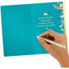 Hallmark Easter Cards Assortment, 5 Cards with Envelopes (Dog, Cat, Llama, Lambs, Bunny)(Teal)
