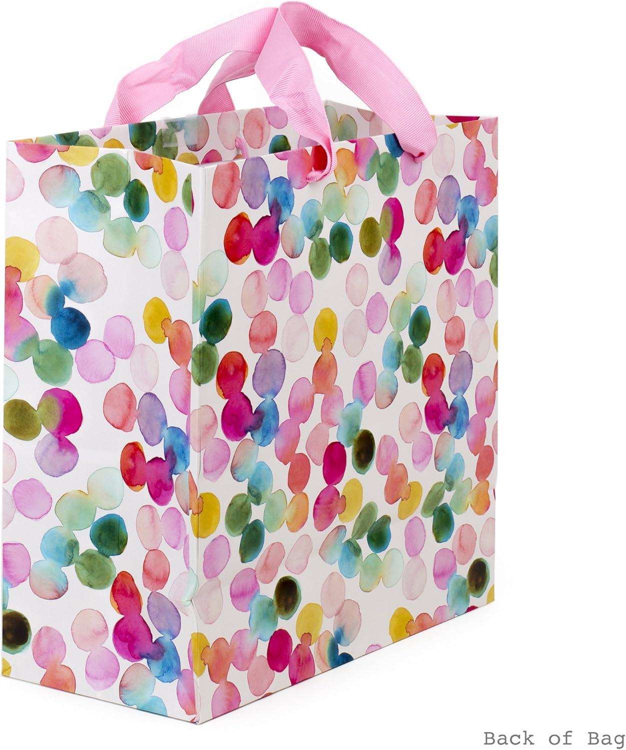 imageHallmark 10quot Large Square Gift Bag Watercolor Dots Just for You for Birthdays Mothers Day Easter Graduations Retirements and MoreWatercolor Dots