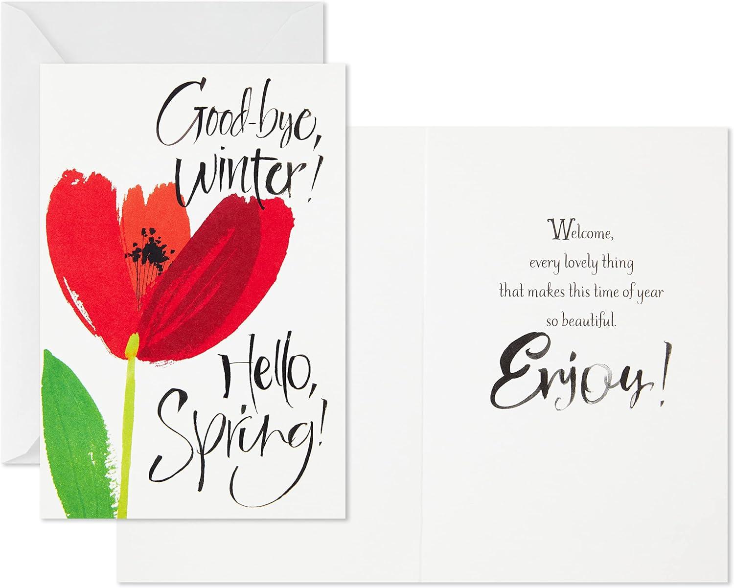 imageHallmark Vintage Easter Cards Assortment Marjolein Bastin 6 Spring Cards with EnvelopesGoodbye Winter  Hello Spring