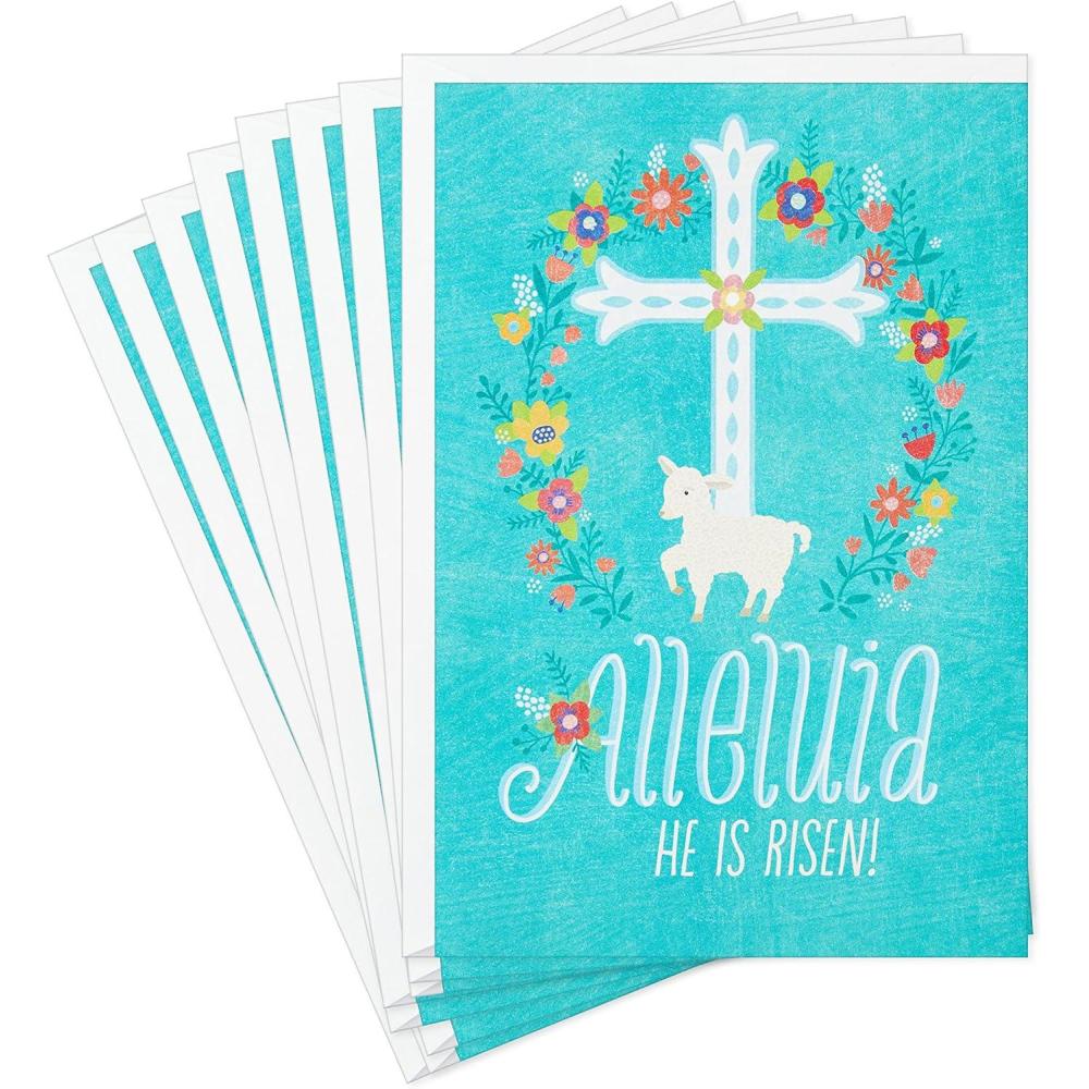 imageDaySpring Pack of Religious Easter Cards Alleluia 8 Cards with EnvelopesAlleluia  8 Religious Cards with Envelopes