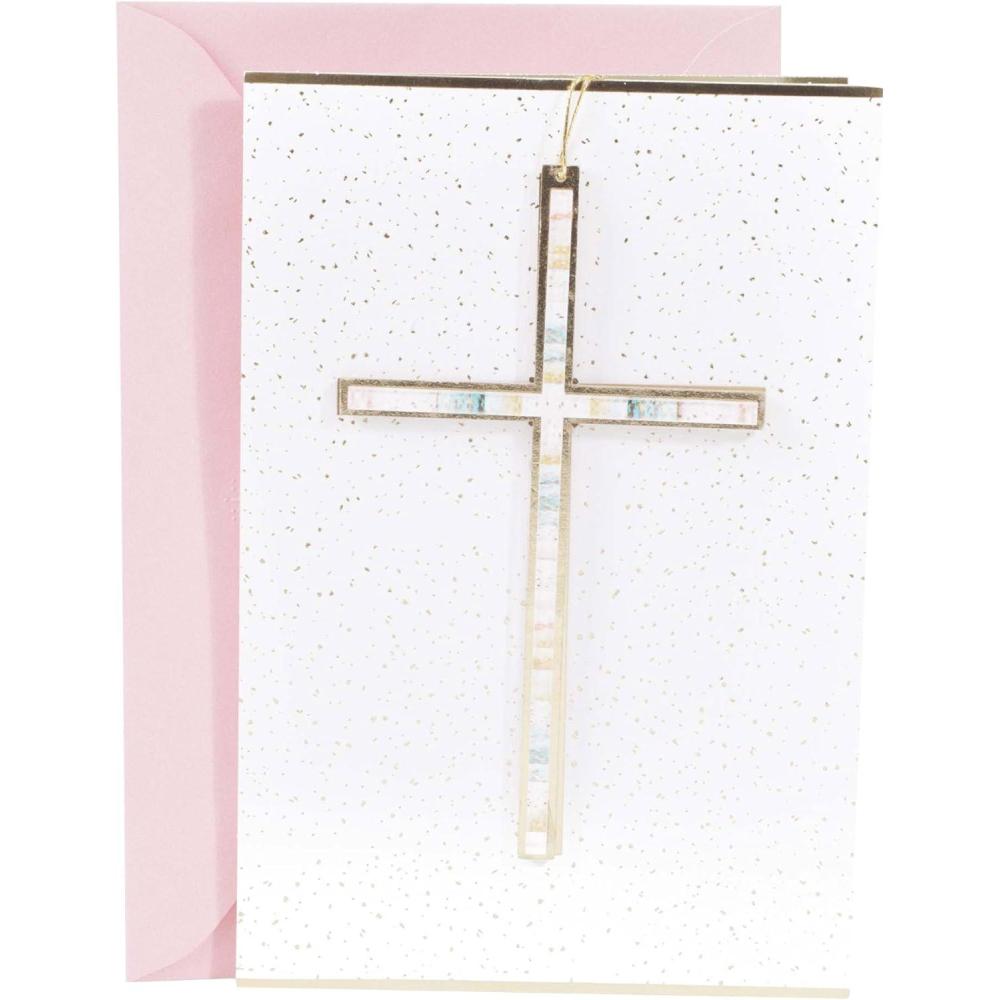 imageDaySpring Religious Easter Card Praise GodHangable Painted Cross  Removeable