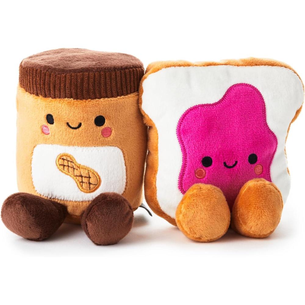 imageHallmark Better Together Disney Magnetic Plush Toy Mickey Mouse and Minnie Mouse 5quot Stuffed Toys Gifts for Kids and FansPeanut Butter and Jelly