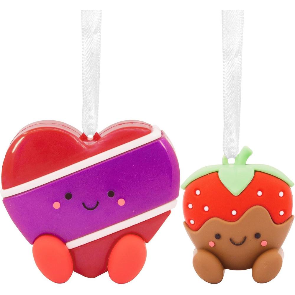 imageHallmark Better Together Strawberry and Chocolate Magnetic Christmas Ornaments for Tree Set of 2Strawberry and Chocolate